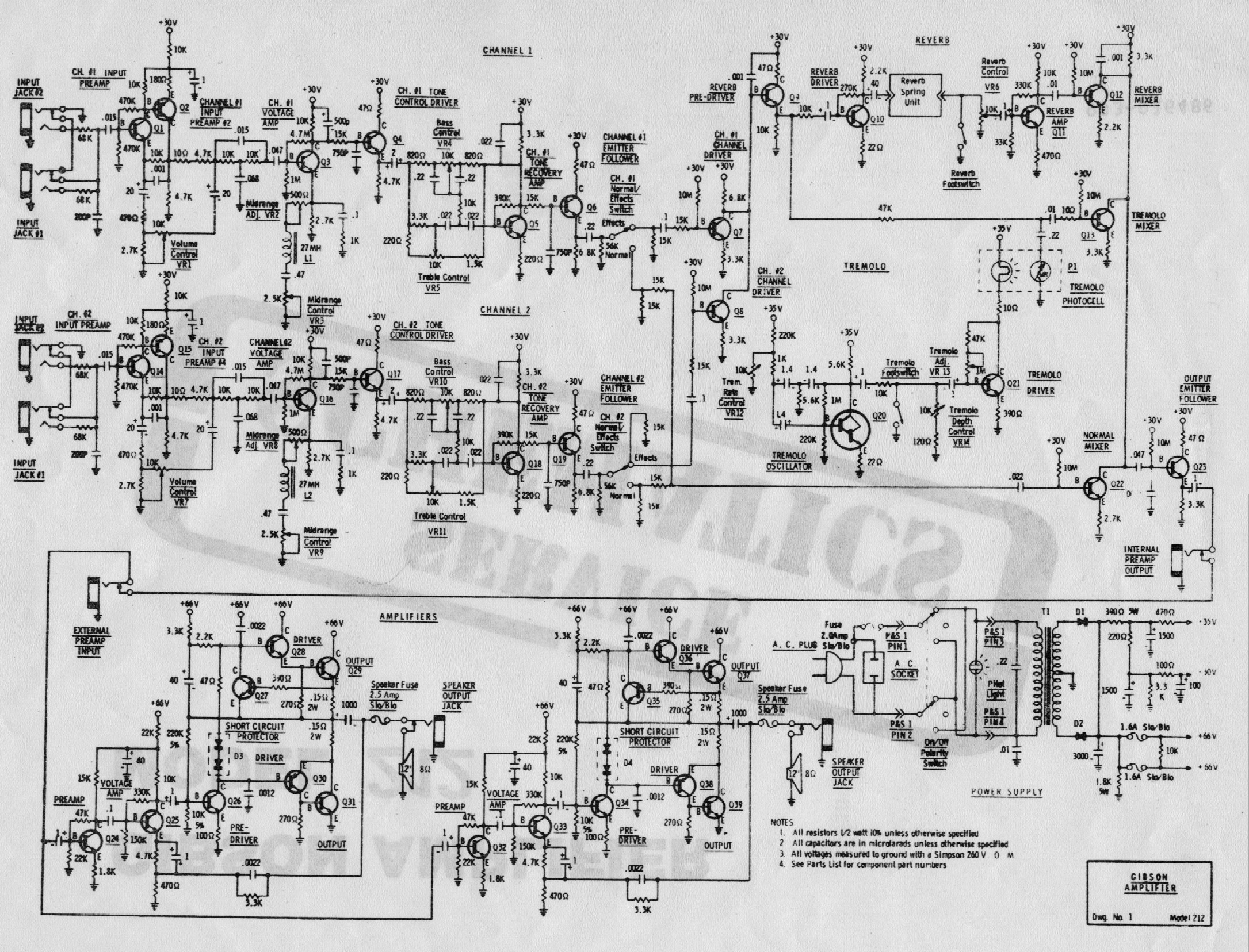 Prowess Amplifiers Manuals Schematics Sg212