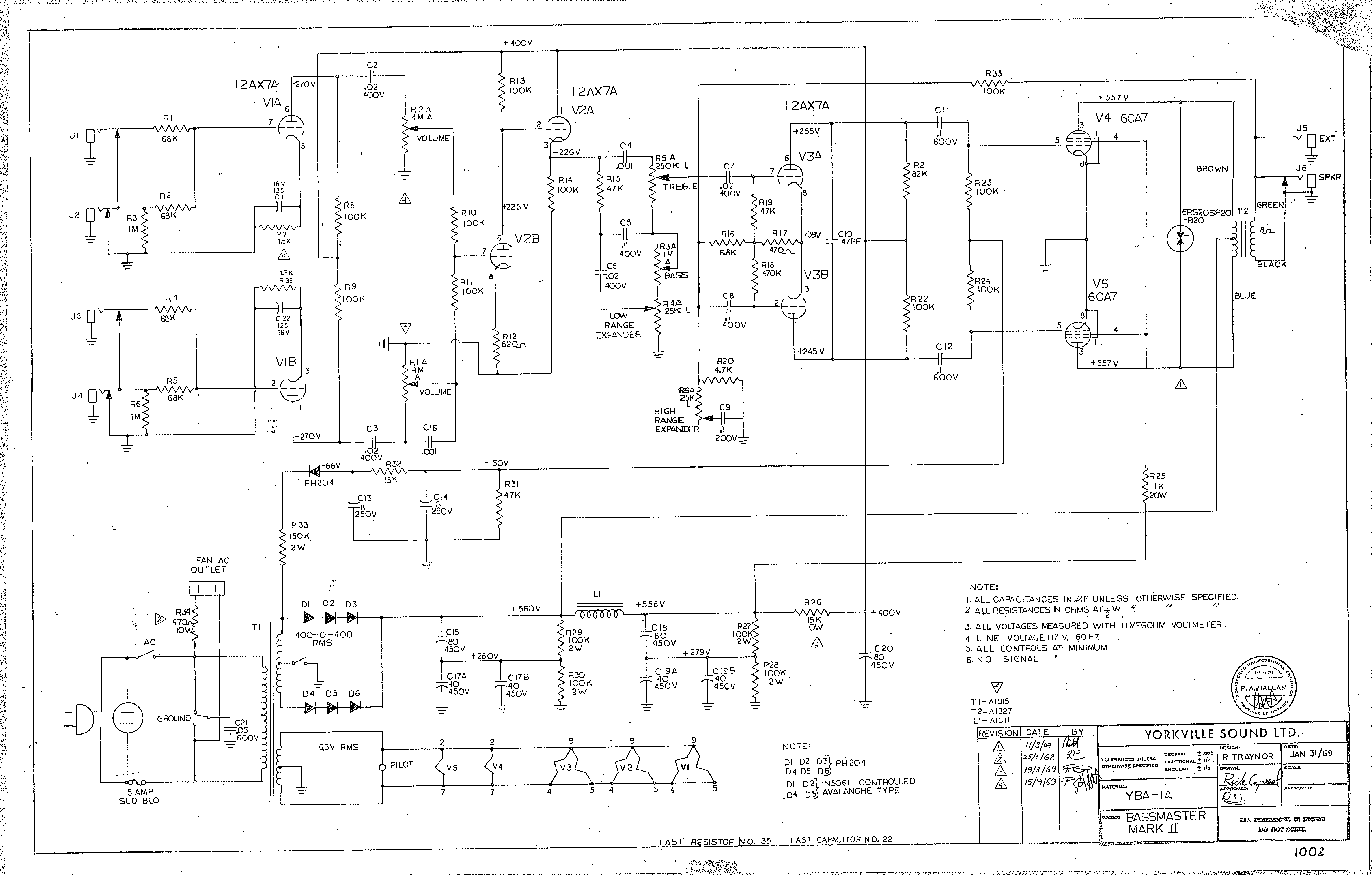 musicmaster bass amp schematic musicmaster bass amp schematic